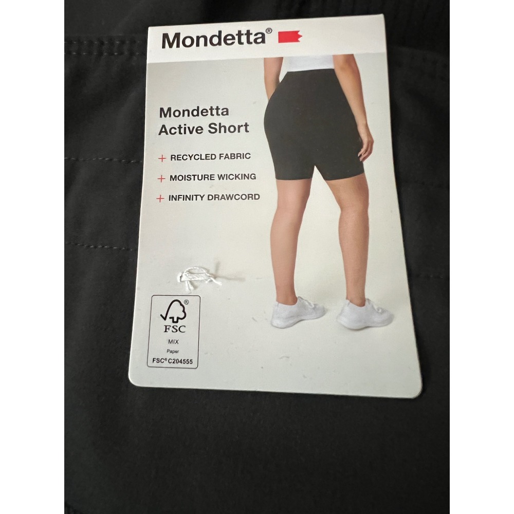 NWT Mondetta Womens Active Biker Shorts Black High Rise 8in Inseam XL 1957183 - Picture 5 of 6